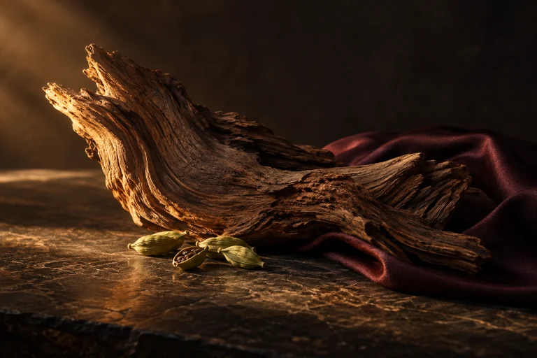 Woods & spice fragrance mood